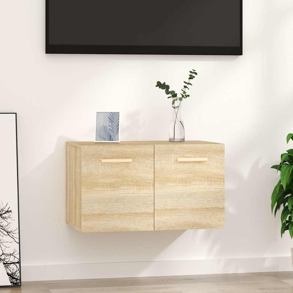 Mobile a Parete Rovere Sonoma 60x36,5x35 cm Legno Multistrato