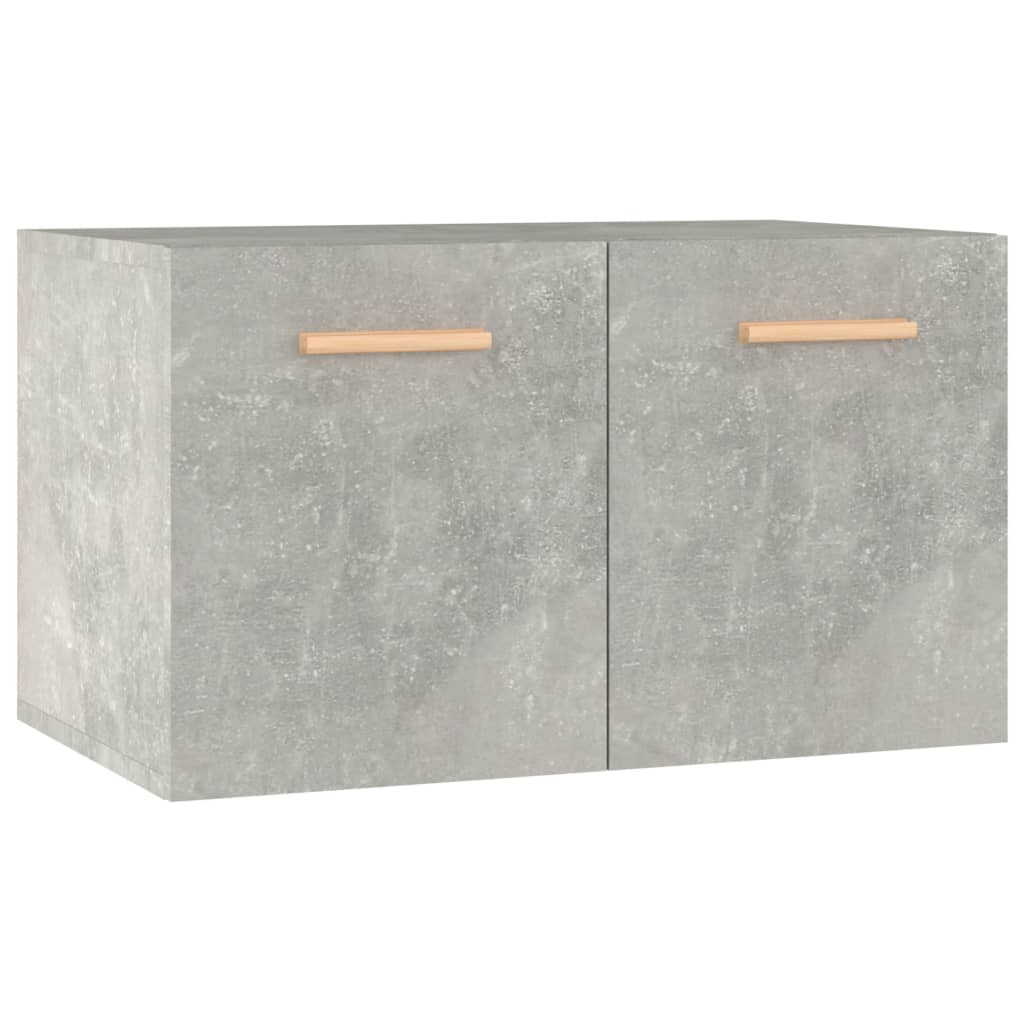 Mobile a Parete Grigio Cemento 60x36,5x35 cm Legno Multistrato | homemem39