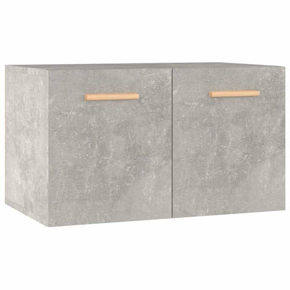 Mobile a Parete Grigio Cemento 60x36,5x35 cm Legno Multistrato