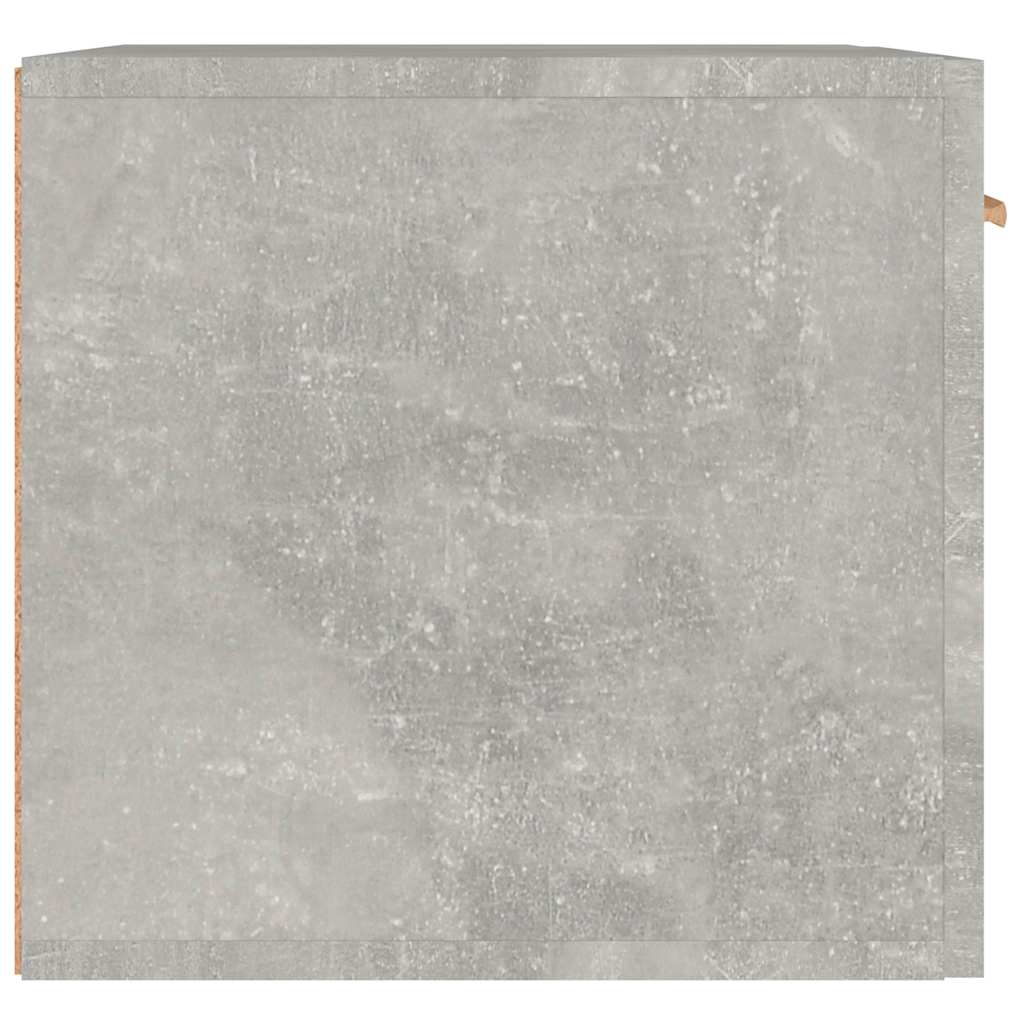Mobile a Parete Grigio Cemento 60x36,5x35 cm Legno Multistrato