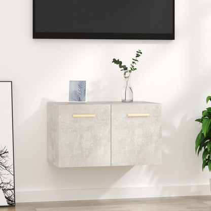 Mobile a Parete Grigio Cemento 60x36,5x35 cm Legno Multistrato | homemem39