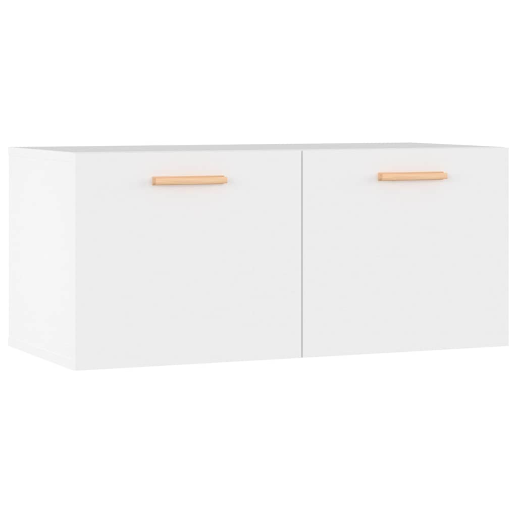 Mobile Parete Bianco 80x35x36,5cm Legno Multistrato