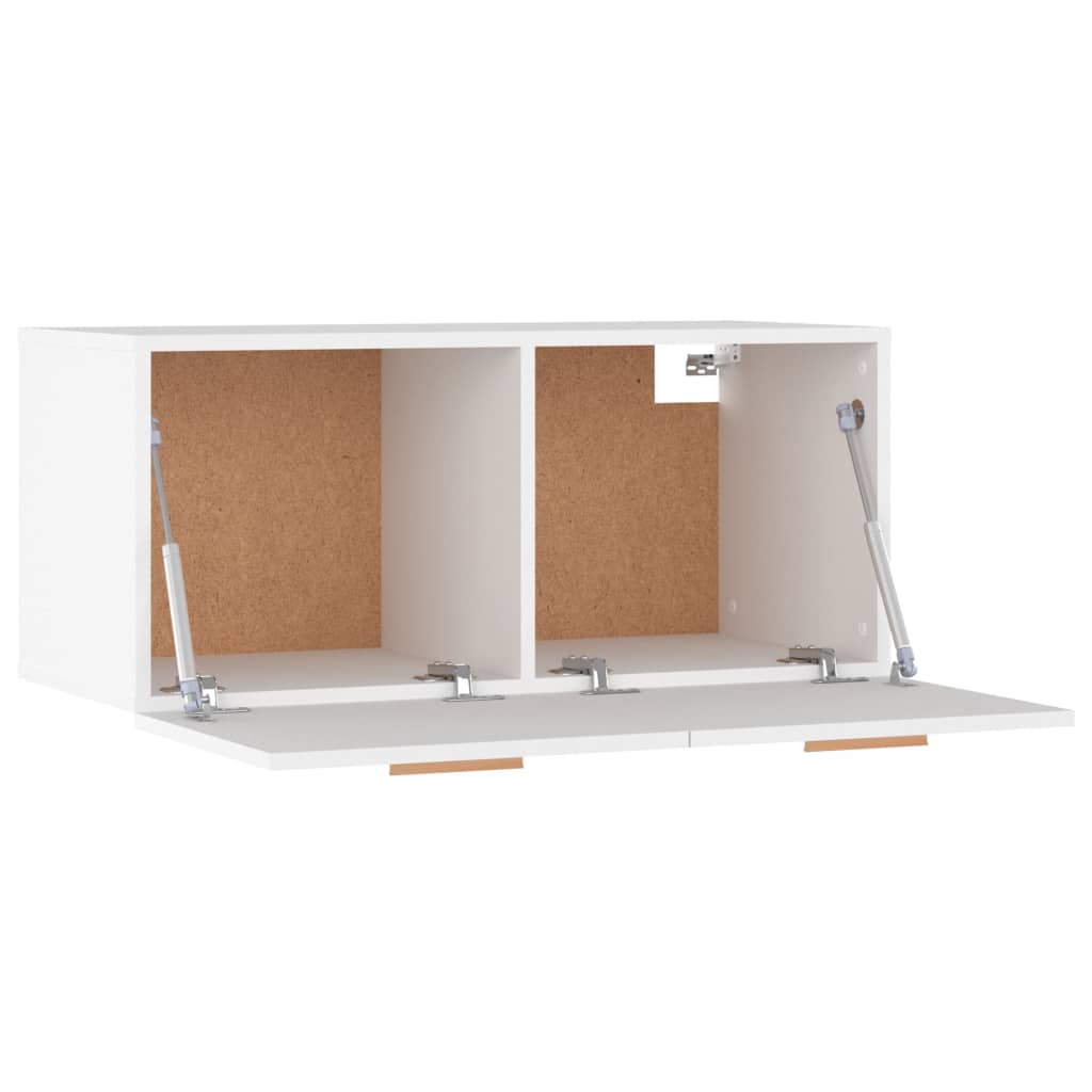 Mobile Parete Bianco 80x35x36,5cm Legno Multistrato | homemem39