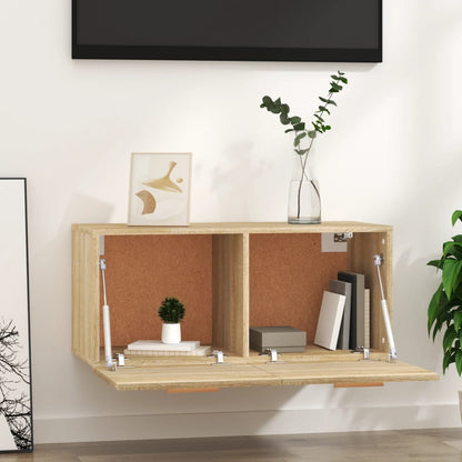 Mobile Parete Rovere Sonoma 80x35x36,5cm Legno Multistrato