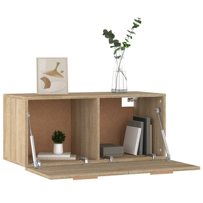 Mobile Parete Rovere Sonoma 80x35x36,5cm Legno Multistrato