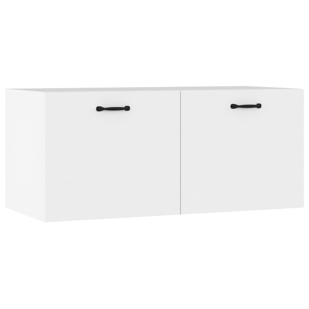 Mobile a Parete Bianco 80x36,5x35 cm in Legno Multistrato