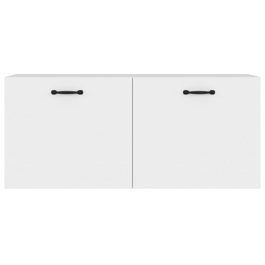 Mobile a Parete Bianco 80x36,5x35 cm in Legno Multistrato | homemem39