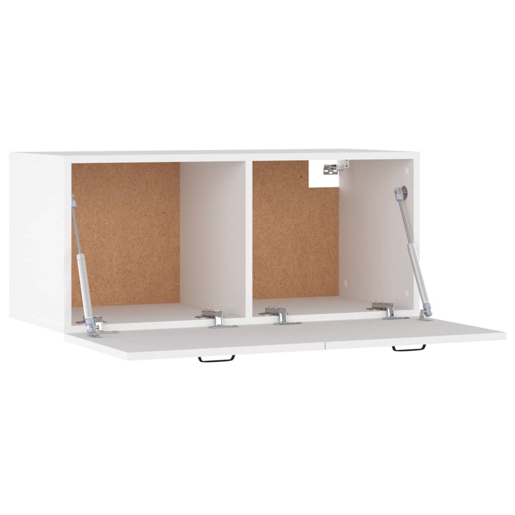 Mobile a Parete Bianco 80x36,5x35 cm in Legno Multistrato