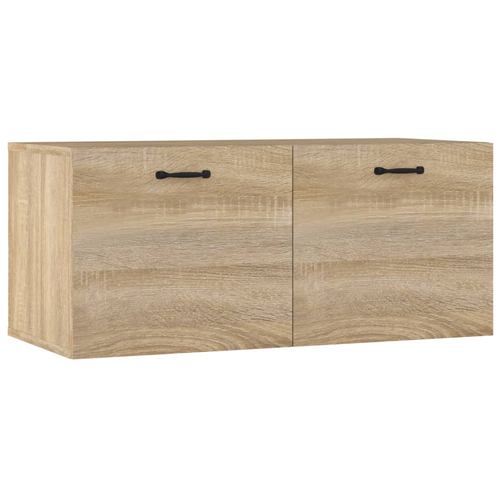 Mobile a Parete Rovere Sonoma 80x36,5x35 cm Legno Multistrato