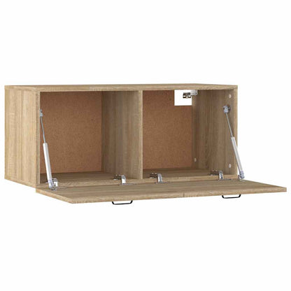 Mobile a Parete Rovere Sonoma 80x36,5x35 cm Legno Multistrato