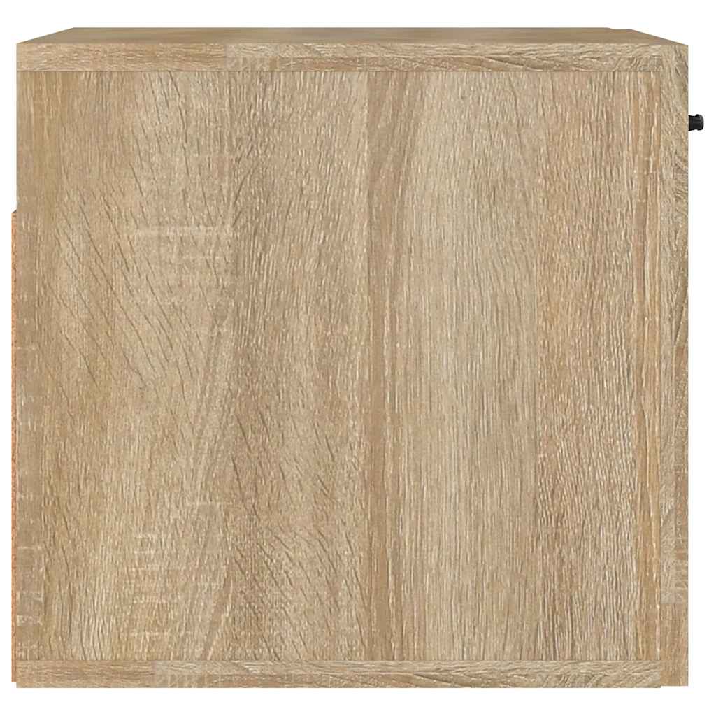 Mobile a Parete Rovere Sonoma 80x36,5x35 cm Legno Multistrato