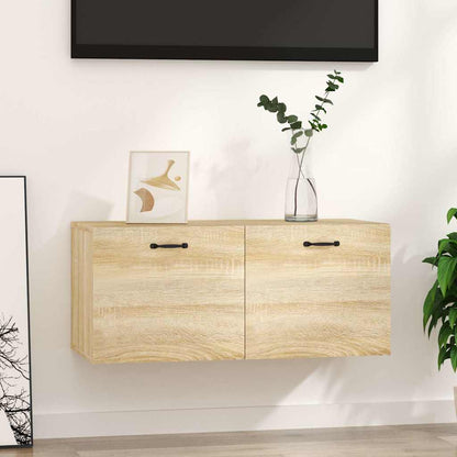 Mobile a Parete Rovere Sonoma 80x36,5x35 cm Legno Multistrato