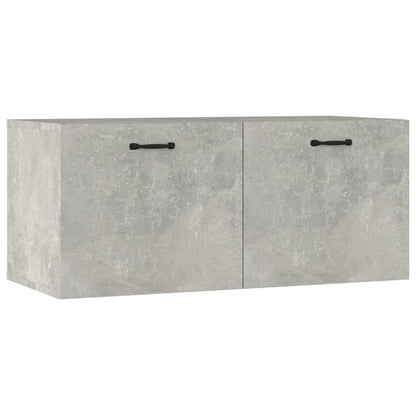 Mobile a Parete Grigio Cemento 80x36,5x35 cm Legno Multistrato | homemem39