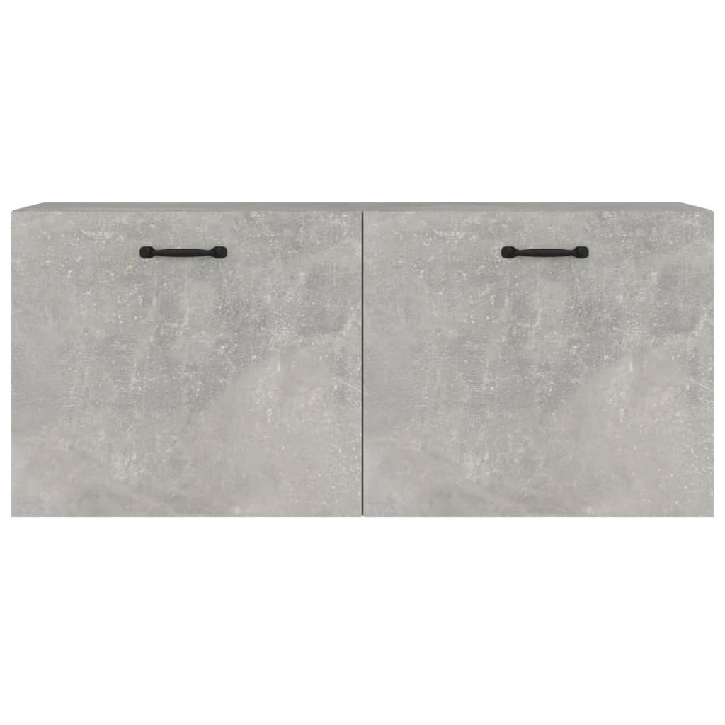 Mobile a Parete Grigio Cemento 80x36,5x35 cm Legno Multistrato | homemem39