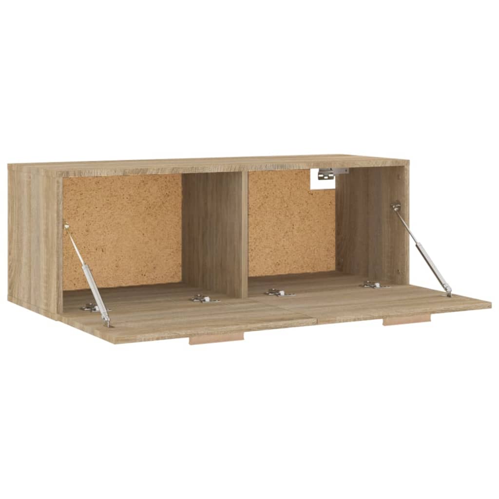 Mobile Pensile Rovere Sonoma 100x36,5x35 cm Legno Multistrato