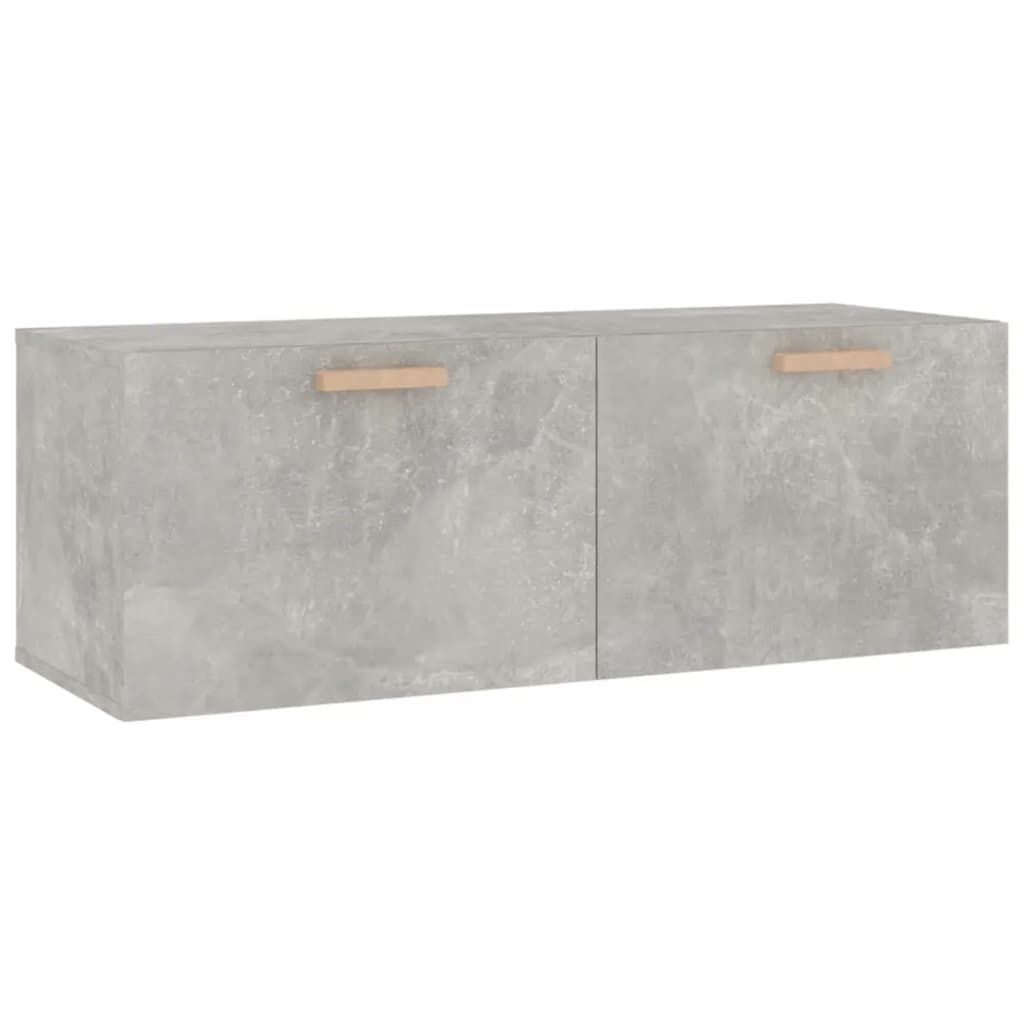 Mobile Pensile Grigio Cemento 100x36,5x35 cm Legno Multistrato | homemem39