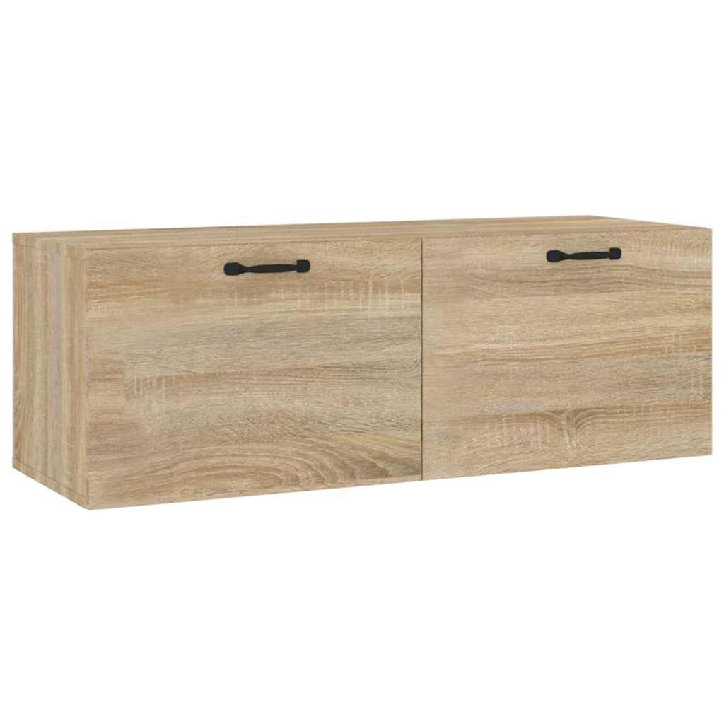 Mobile Pensile Rovere Sonoma 100x36,5x35 cm Legno Multistrato