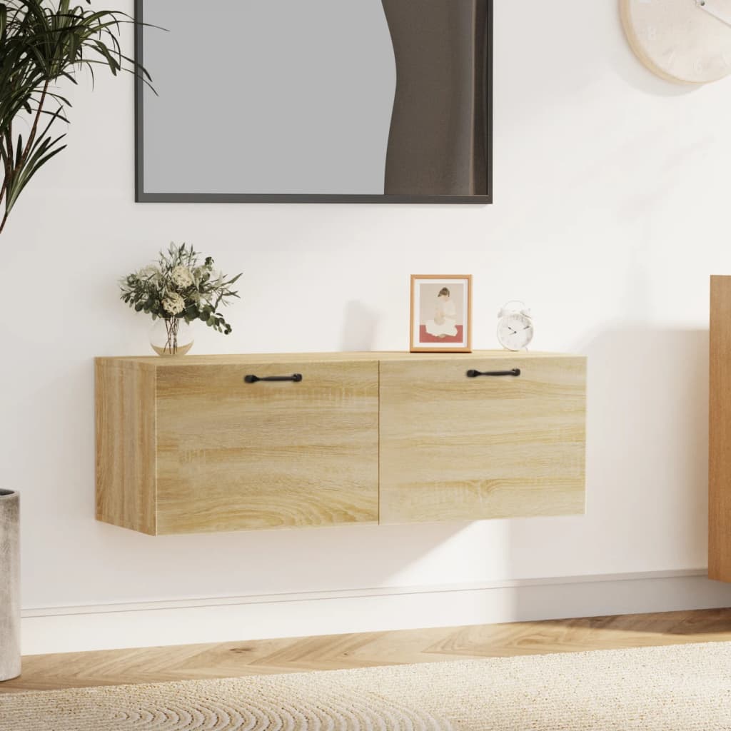 Mobile Pensile Rovere Sonoma 100x36,5x35 cm Legno Multistrato | homemem39
