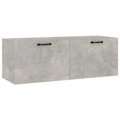 Mobile Pensile Grigio Cemento 100x36,5x35 cm Legno Multistrato | homemem39