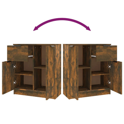 Credenza Rovere Fumo 60x30x70 cm in Legno tecnico - homemem39