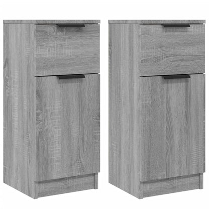Credenze 2 pz Grigio Sonoma 30x30x70 cm in Legno Multistrato - homemem39