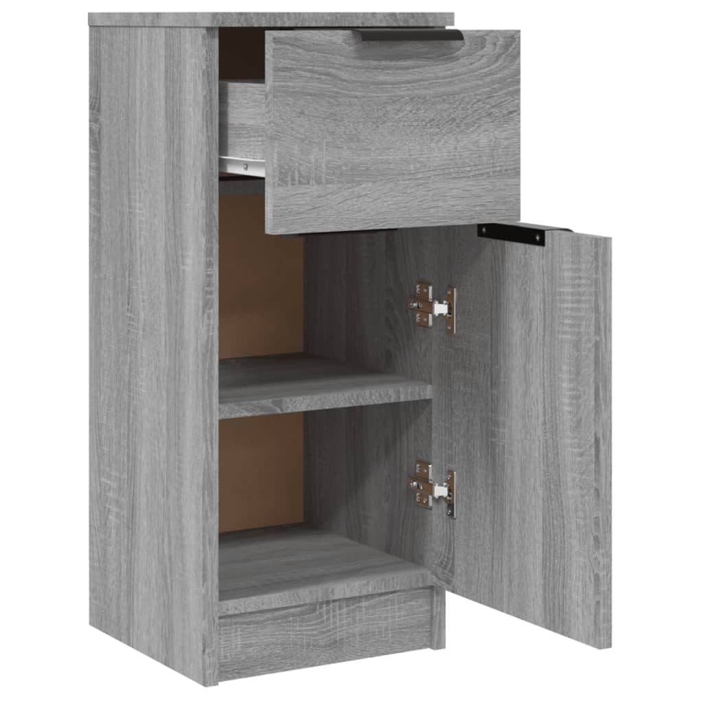Credenze 2 pz Grigio Sonoma 30x30x70 cm in Legno Multistrato - homemem39