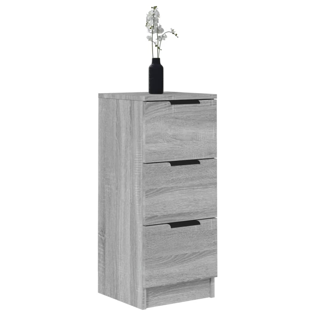 Credenze 2 pz Grigio Sonoma 30x30x70 cm in Legno Multistrato - homemem39