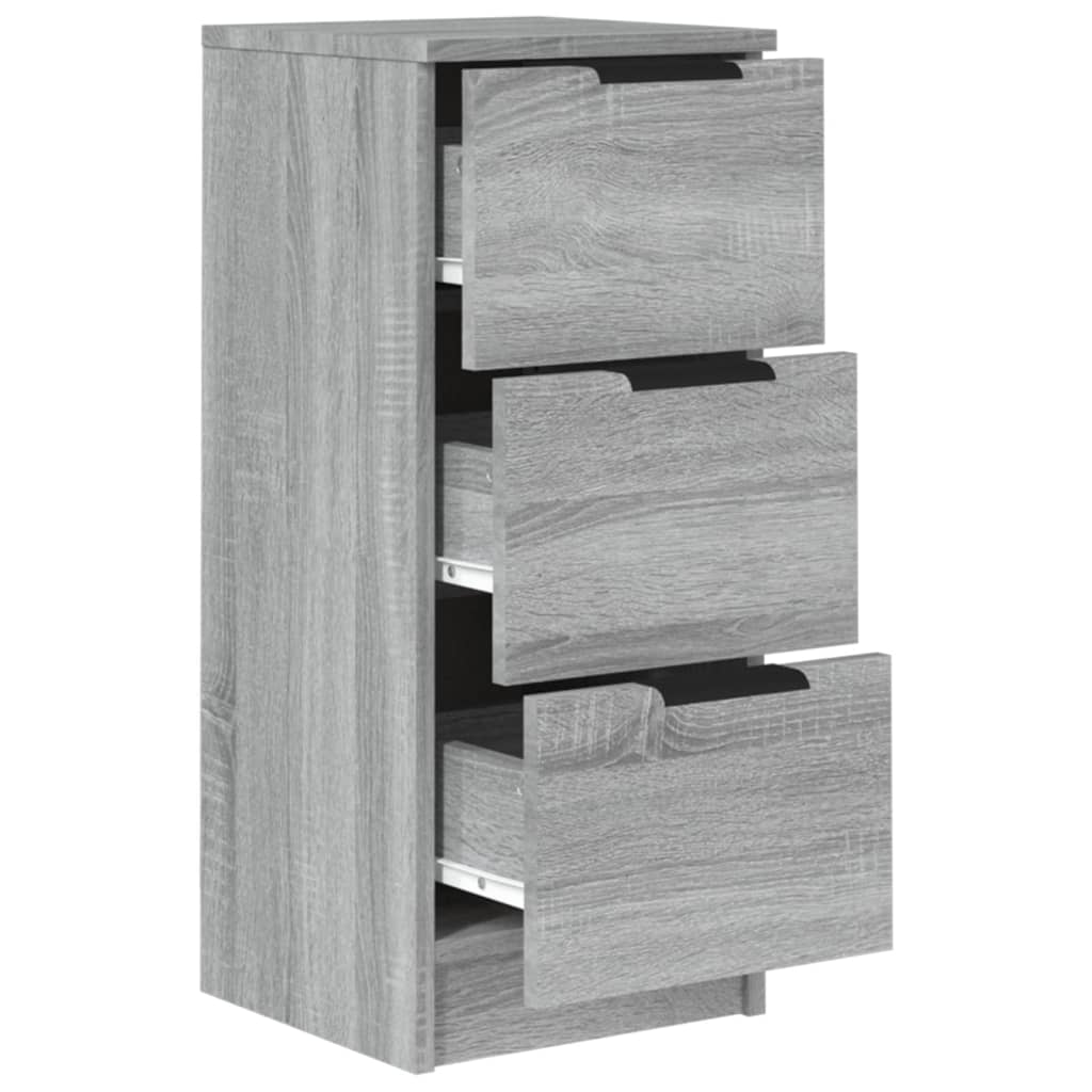 Credenze 2 pz Grigio Sonoma 30x30x70 cm in Legno Multistrato - homemem39