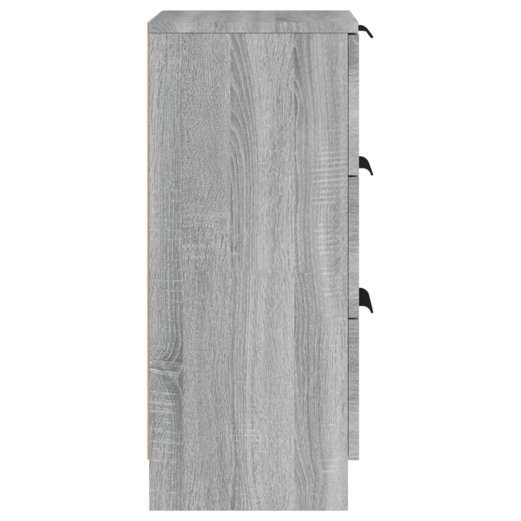 Credenze 2 pz Grigio Sonoma 30x30x70 cm in Legno Multistrato - homemem39