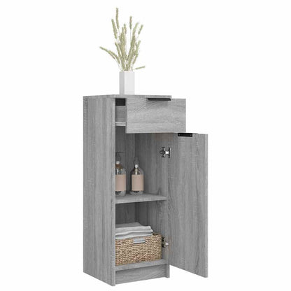 Armadietto Bagno Grigio Sonoma 32x34x90 cm in Legno Multistrato - homemem39