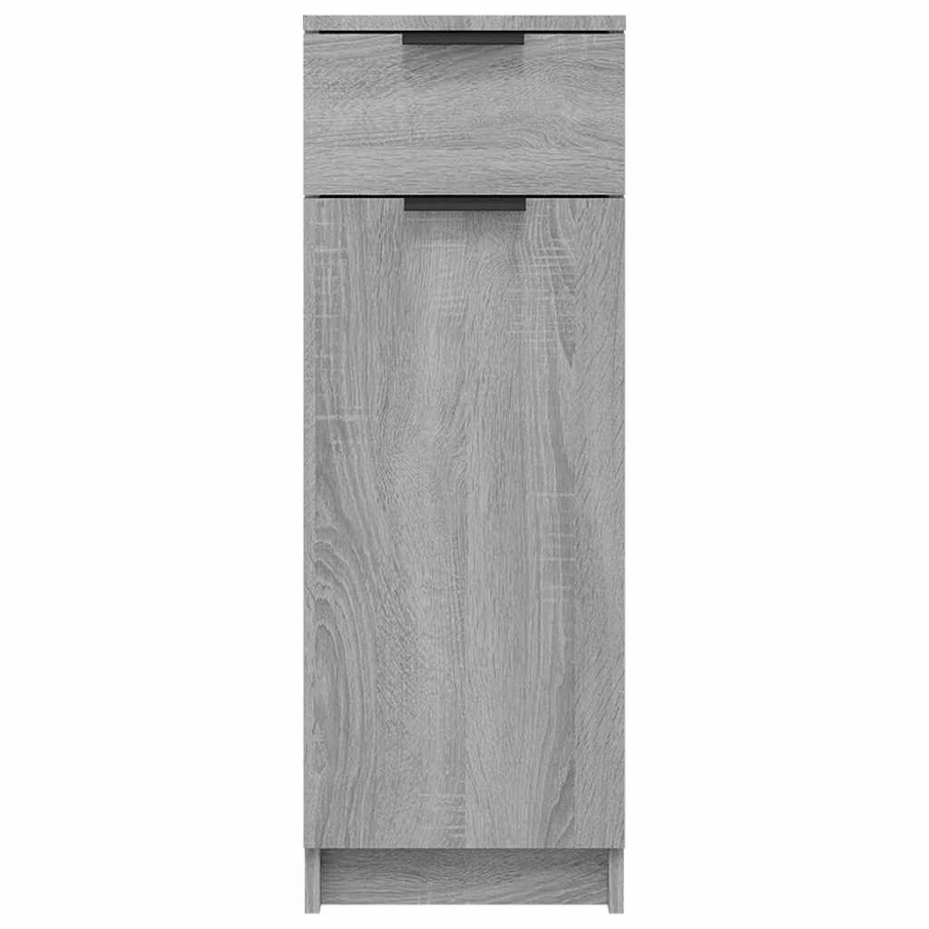 Armadietto Bagno Grigio Sonoma 32x34x90 cm in Legno Multistrato - homemem39
