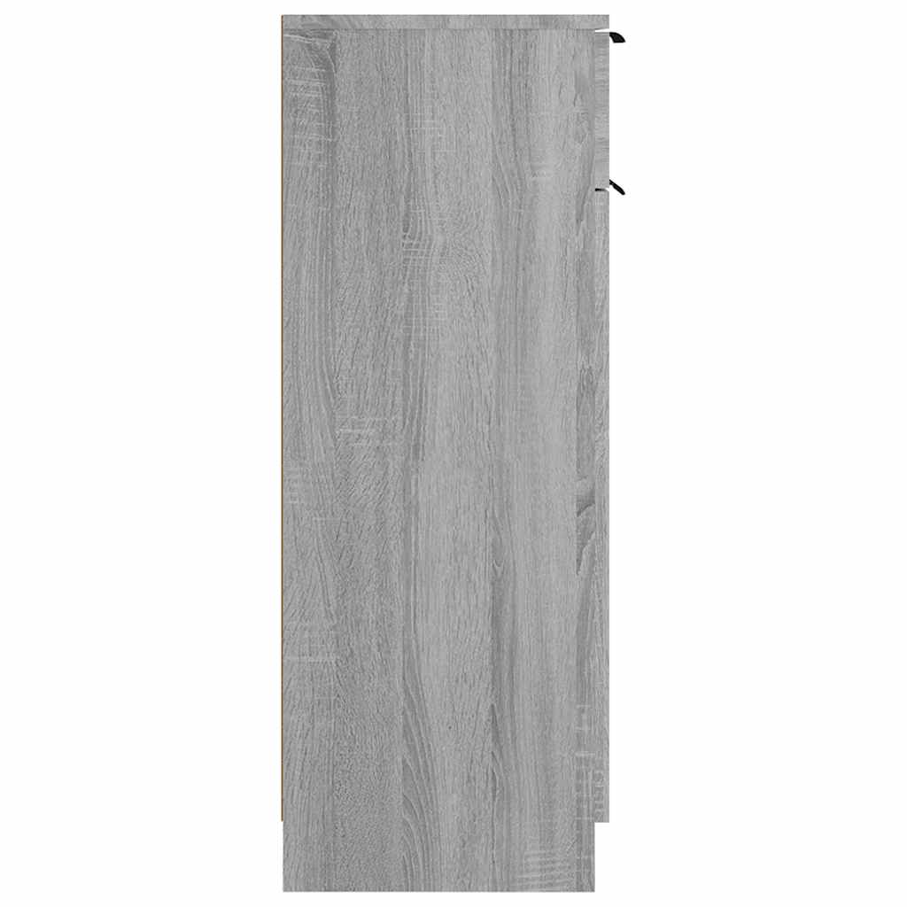 Armadietto Bagno Grigio Sonoma 32x34x90 cm in Legno Multistrato - homemem39