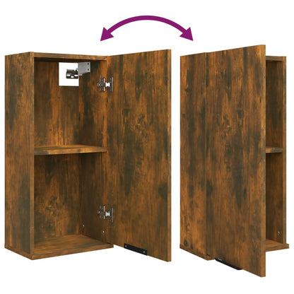 Mobile da Bagno a Parete Rovere Fumo 32x20x67 cm - homemem39