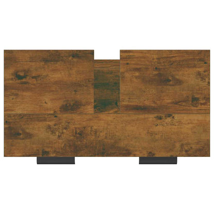 Armadietto Bagno Rovere Fumo 64,5x33,5x59 cm Legno Multistrato - homemem39