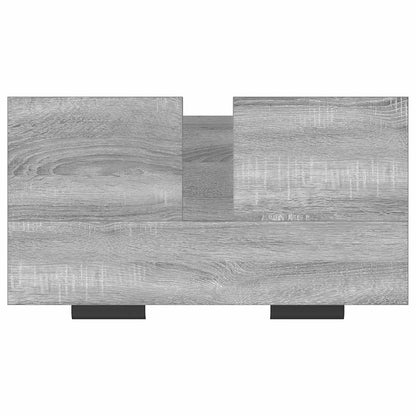 Mobile Bagno Grigio Sonoma 64,5x33,5x59 cm in Legno Multistrato | homemem39