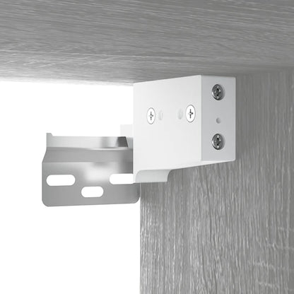 Armadietto a Specchio da Bagno Grigio Sonoma 64x20x67 cm | homemem39
