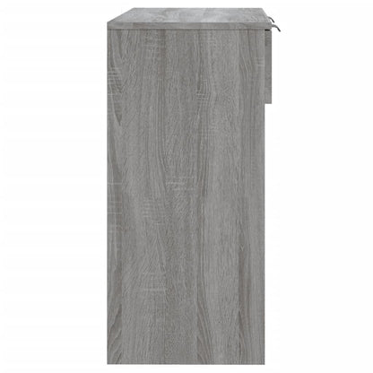 Tavolino Consolle Grigio Sonoma 90x36x75 cm Legno Multistrato - homemem39
