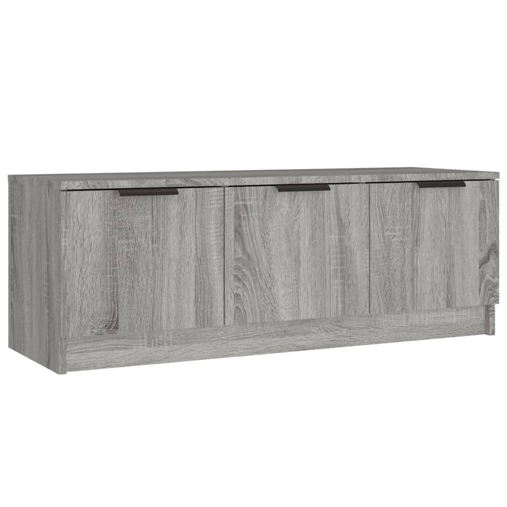 Mobile TV Grigio Sonoma 102x35x36,5 cm in Legno Multistrato