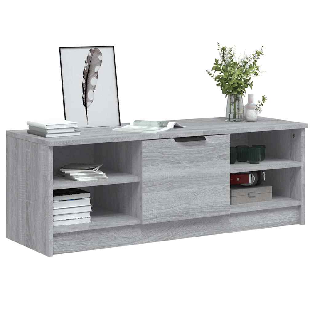 Mobile TV Grigio Sonoma 102x35,5x36,5 cm in Legno Multistrato