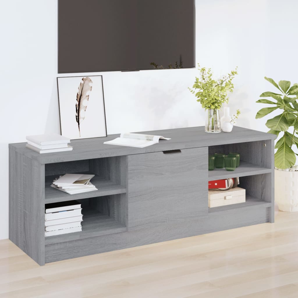 Mobile TV Grigio Sonoma 102x35,5x36,5 cm in Legno Multistrato
