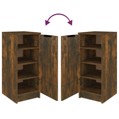 Scarpiera Rovere Fumo 30x35x70 cm in Legno Multistrato - homemem39