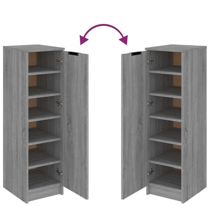 Scarpiera Grigio Sonoma 30x35x100 cm in Legno Multistrato - homemem39
