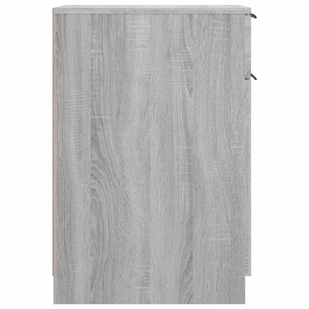 Armadietto da Scrivania Grigio Sonoma 33,5x50x75 cm Legno