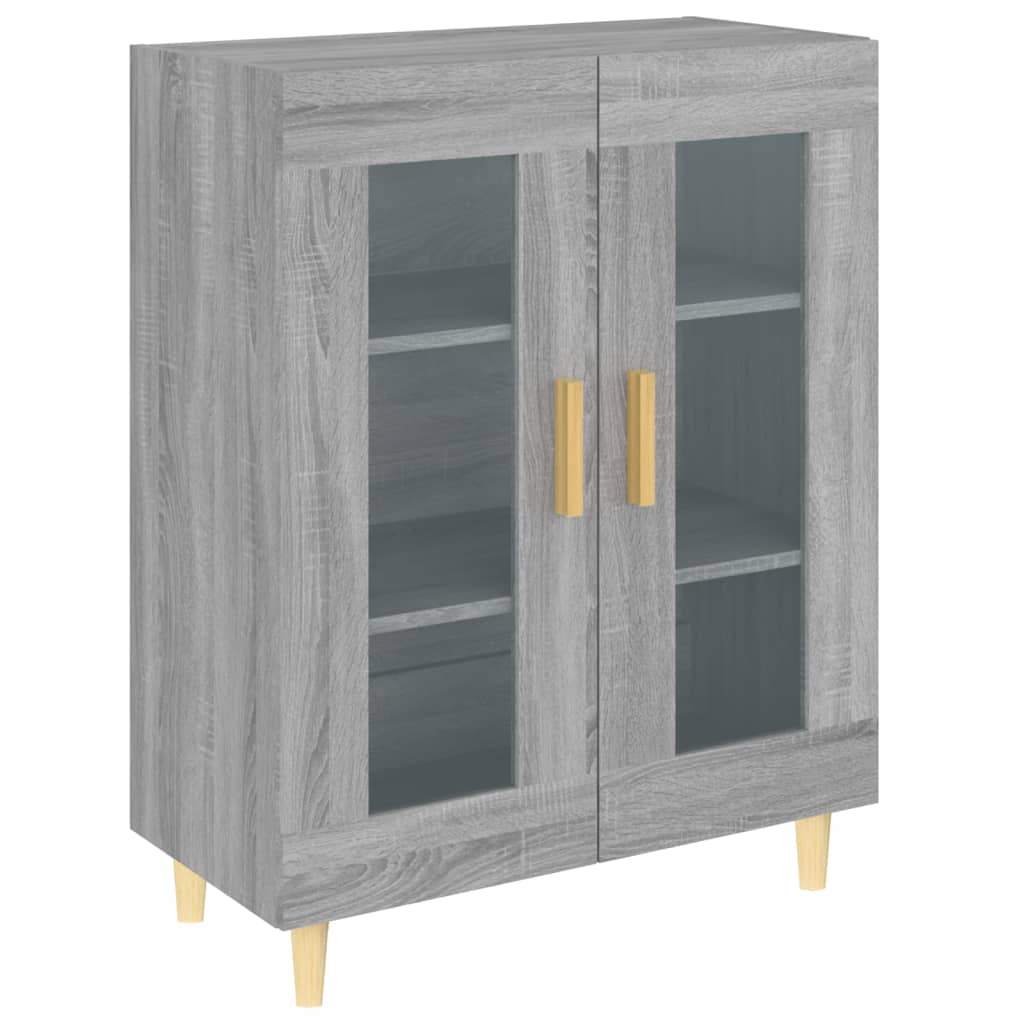 Credenza Grigio Sonoma 69,5x34x90 cm in Legno Multistrato - homemem39