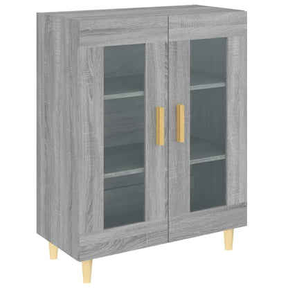 Credenza Grigio Sonoma 69,5x34x90 cm in Legno Multistrato - homemem39