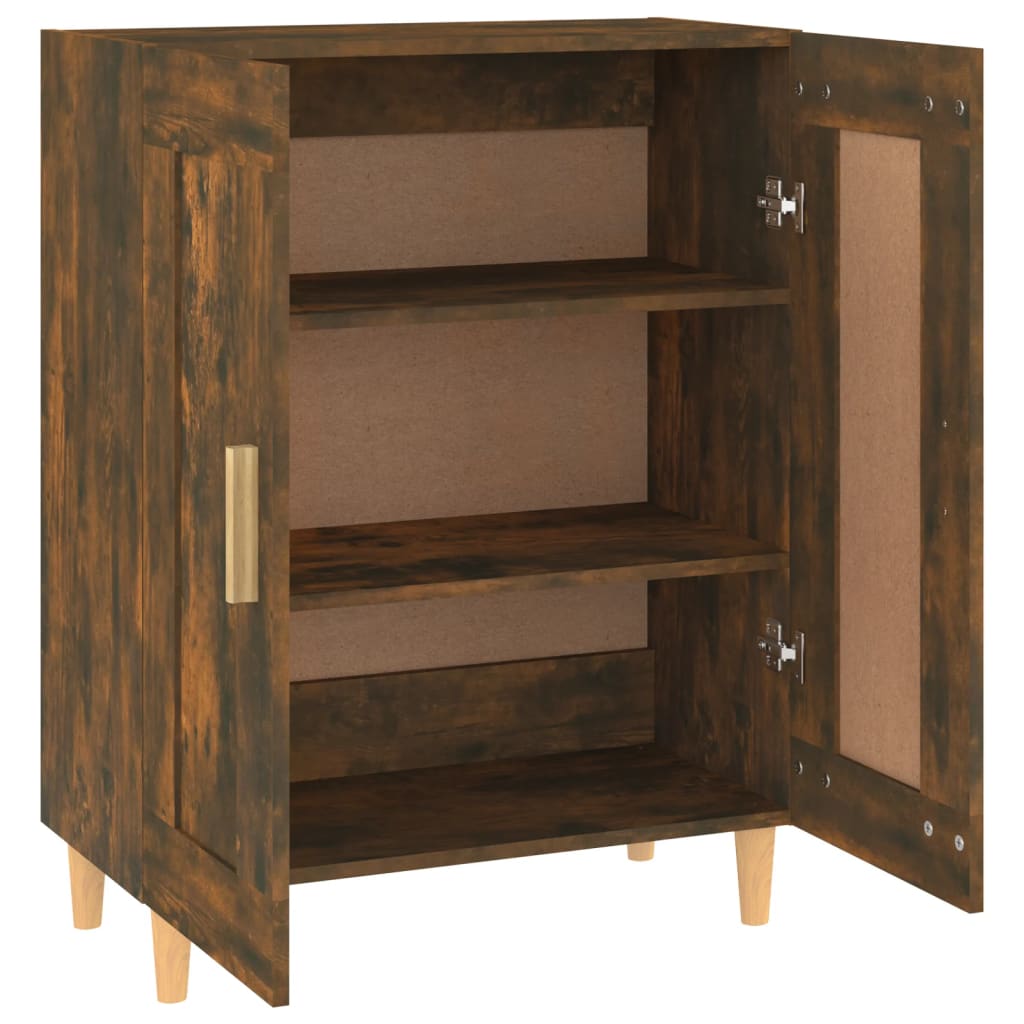Credenza Rovere Fumo 69,5x34x90 cm in Legno Multistrato | homemem39