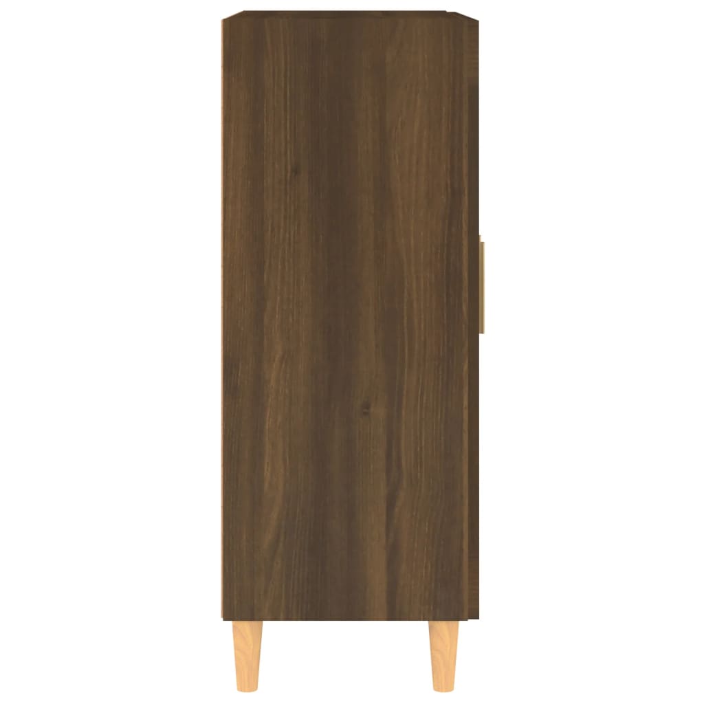 Credenza Rovere Marrone 69,5x34x90 cm in Legno Multistrato