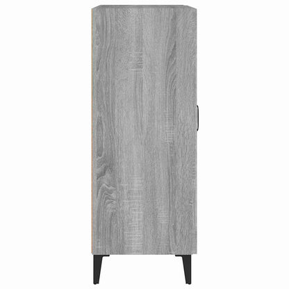 Credenza Grigio Sonoma 69,5x34x90 cm in Legno Multistrato