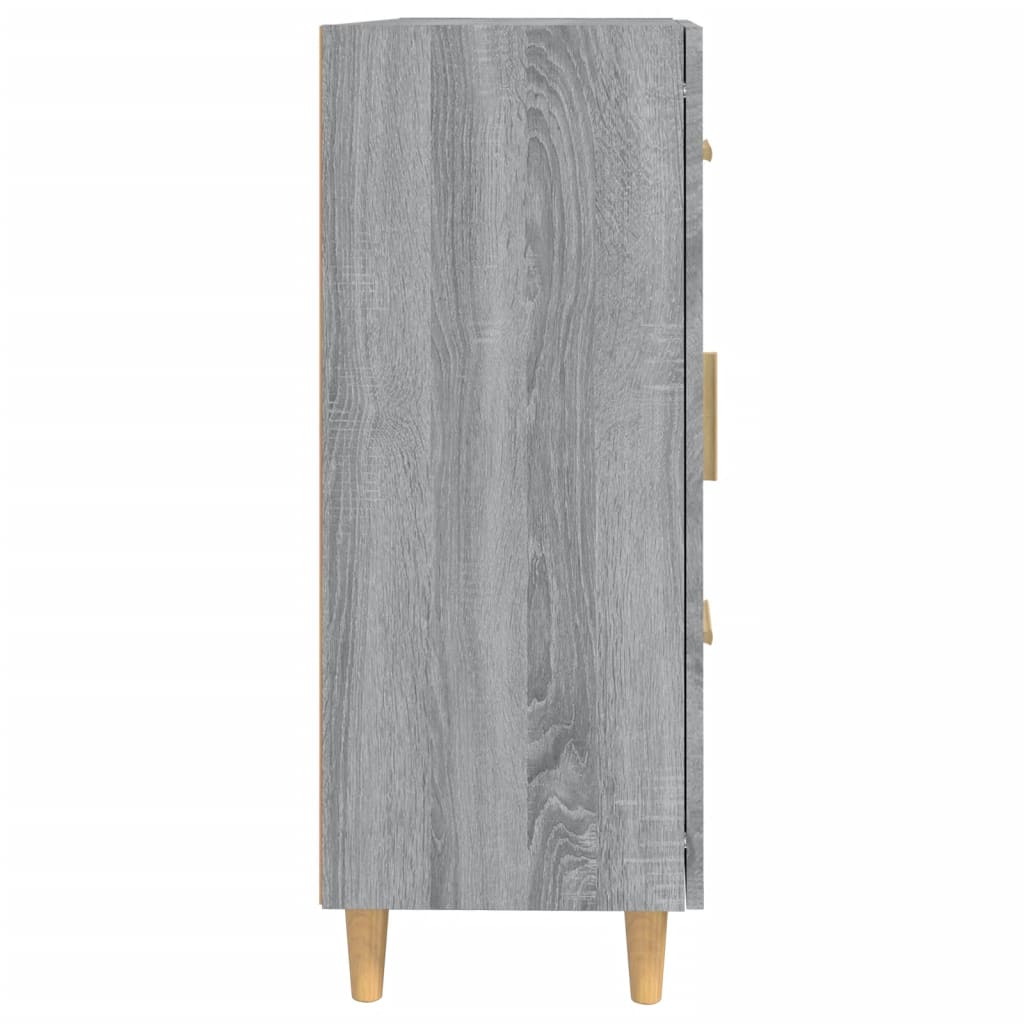 Credenza Grigio Sonoma 69,5x34x90 cm in Legno Multistrato