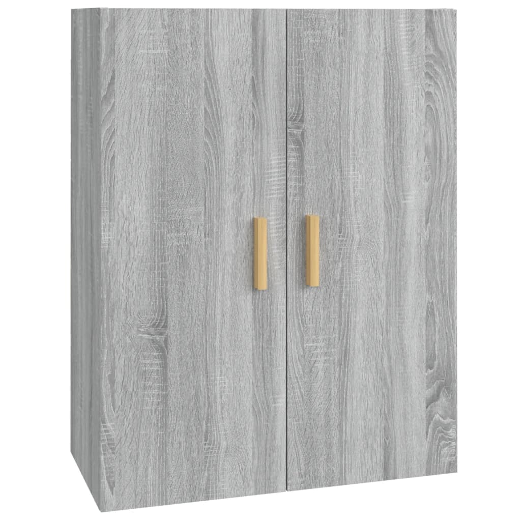 Armadietto Pensile a Parete Grigio Sonoma 69,5x34x90 cm - homemem39